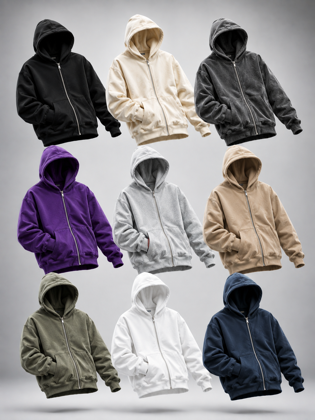 Mockups de Jaquetas Fullzip